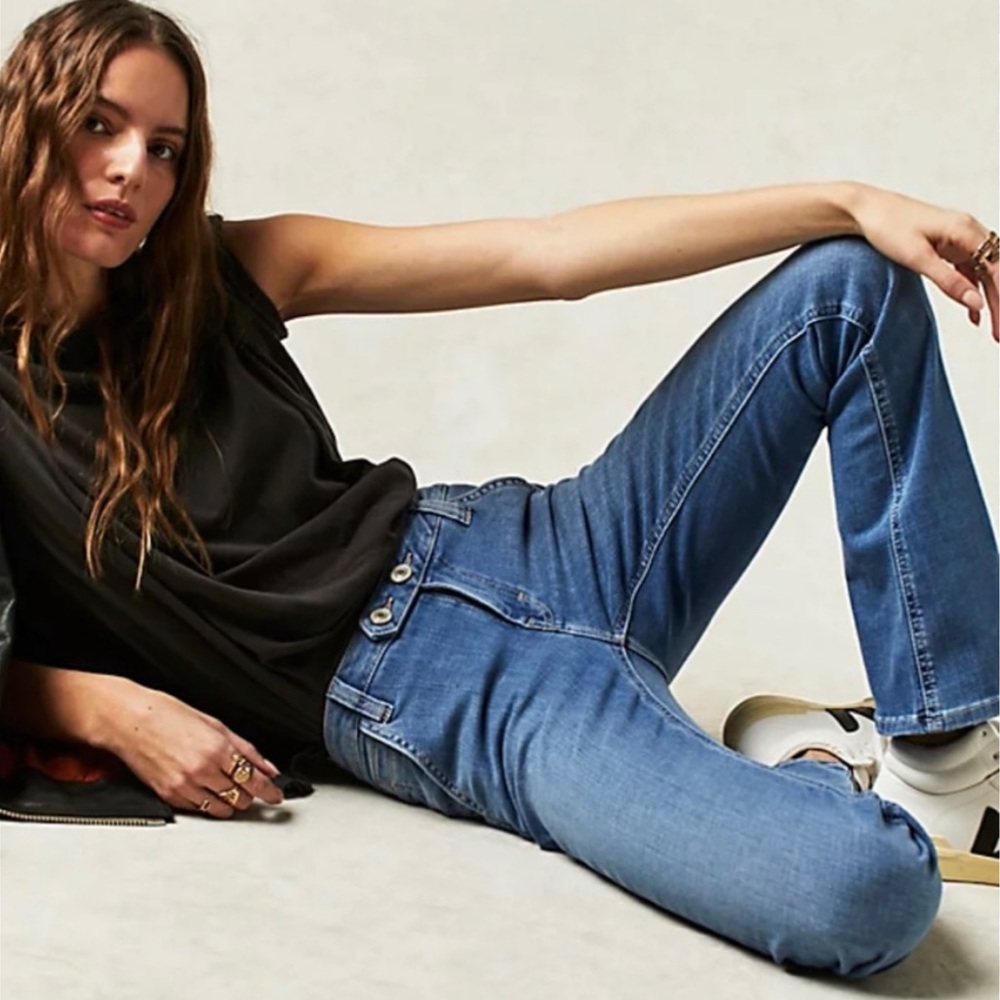 Free People We the Free Jeans Varsity Blues Jeans
